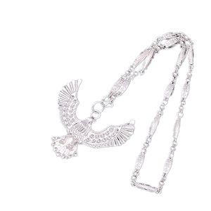 SC สร้อยคอแฟชั่นจี้รูปนกอินทรีสำหรับผู้ชายสร้อยคอเจ้าแม่กวนอ่วนทำจากเงินสุดเท่ - Product Image 6