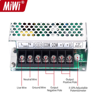 Alimentation S-120-24 110/220 volts Ac Entrée Dc Sortie 24V 5A 120W Mode de commutation Alimentation 24vdc pour bande Led