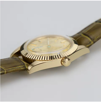 Montre-bracelet analogique de luxe à quartz, étanche, avec bracelet en acier inoxydable, boîtier large, verre minéral, neuve, unisexe, avec boîte d'origine.