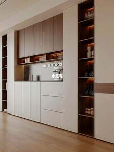 Armoire de chambre à coucher en bois massif haut de gamme dressing au design moderne de luxe pour meubles de maison - Product Image 2