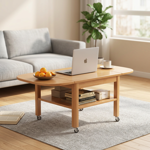 Simple Round End Table, Sturdy Metal Leg Side Table, Portable <b>Small</b> Occasional Table for Bedroom Balcony <b>Couch</b> Corner - Product Image 3