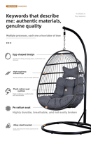 Balançoire pour patio extérieur, simple et double pour cour/balcon, hamac, pliable et détachable, avec corde épaisse tissée