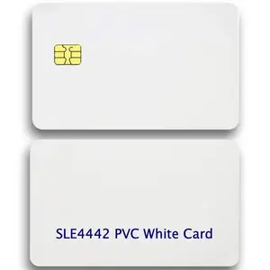 Inkjet stampabile in plastica PVC bianco Rfid contatto IC Card con Chip 4428 SLE5528 per stampante a getto d'inchiostro