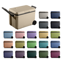 Glacière rigide isotherme Everich 70L personnalisée ODM&OEM avec roues pour camping, extérieur et usage quotidien, sans BPA