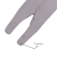 Vêtements pour bébé en bambou certifié GRS GOTS, vente en gros, combinaison pour bébé avec boutons