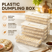 Boîte de rangement pour raviolis à fixer sur la porte latérale du réfrigérateur, pour espaces étroits, en plastique de qualité alimentaire, pour la conservation et l'organisation