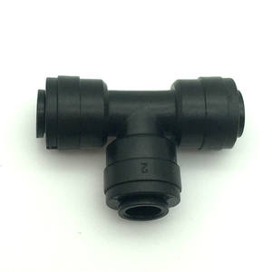 Conector en T de Conexión Rápida Tipo T, Accesorio para Purificador de Agua de 2 Puntos, Grado Alimenticio PPE, Conector Unión Negro/Blanco - Product Image 3