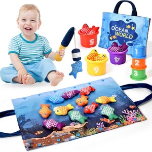 <span class=keywords><strong>Giocattoli</strong></span> per bambini <span class=keywords><strong>giocattoli</strong></span> <span class=keywords><strong>Montessori</strong></span> <span class=keywords><strong>1</strong></span> <span class=keywords><strong>anno</strong></span> bambini e bambine regalo di compleanno 10 in <span class=keywords><strong>1</strong></span> panno Set da pesca con impilamento tazza numero - Product Image 1