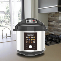 Cuisinière à pression électrique CB CE avec boîtier en acier inoxydable, commande numérique programmable, affichage tactile couleur