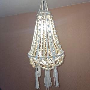 Oferta Especial: Lámpara Colgante de Techo Estilo Rústico Antiguo, Tejida con Cuentas, 100% Algodón, Peso Medio, Vietnam - Product Image 1