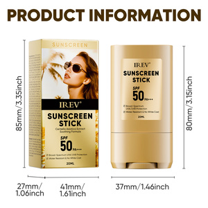 Private Label IREV <b>Sunscreen</b> Stick SPF50 PA+++ Broad Spectrum Water Resistant 20ML for All Skin Types Refreshing OEM Sunsblock - Product Image 5