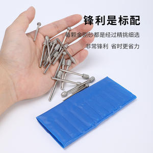 Tige et aiguille de meulage diamantées pour le polissage fin des pierres précieuses, outils et équipements de bijouterie - Product Image 1