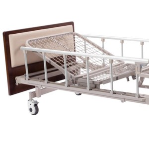 Manual Nursing <b>Bed</b> Multi Functional <b>Double</b> Crank Hospital <b>Bed</b> For Adults And Elderly Dark Brown - Product Image 2