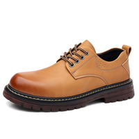 Mocassins à plateforme formels d'hiver Evergreen en cuir véritable avec lacets, doublure en cuir collé et maille respirante, amortissants