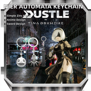 พวงกุญแจอนิเมะ NieR Automata <span class=keywords><strong>2B</strong></span> <span class=keywords><strong>YoRHa</strong></span> No.2 Type B ดาบ Beastlord จี้ Emil โลหะผสมสังกะสี ลายถัก สำหรับทุกเพศ พวงกุญแจรถยนต์ - Product Image 2