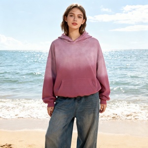 Sudadera con Capucha TKAN542D Personalizada para Mujer, Tejido de Alta Calidad, Estilo Urbano, Felpa, Vintage, Desgastada, Decolorada al Sol, Lavada al Ácido, con Bolsillos - Product Image 1