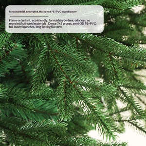 Arbre de Noël en PE personnalisé, ignifuge et densifié, de type <span class=keywords><strong>sapin</strong></span>, avec décoration, arbre automatique <span class=keywords><strong>180</strong></span>-400CM, en boîte carton, directement de l'usine - Product Image 3