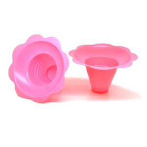 Taza de hielo desechable para afeitado con tapa, cuenco de plástico con flores, naranja, 4oz/8oz/12oz, gran oferta, <span class=keywords><strong>2023</strong></span> - Product Image 4
