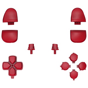 ชุดปุ่มกดแบบกำหนดเองสีแดง Passion Red DIY D-pad R1 L1 R2 L2 ทริกเกอร์ ปุ่มหน้า ปุ่มครบชุดสำหรับคอนโทรลเลอร์ PS5 รุ่น BDM-030/040/050/060 - Product Image 2