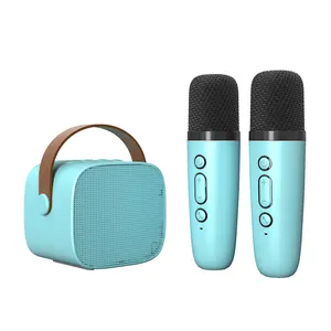 Speaker Microphone Sound Speaker Best Gift For Kids Mini Bluetooth Microphone Speaker Set For Home Outdoor Entertainment KTV