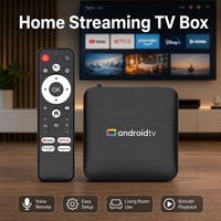 Hutron Android 14 TV Box 4K HDR Dört Çekirdekli Amlogic S905L3 1GB RAM 8GB Depolama Alanı Çift Bantlı WiFi Sesli Kumanda için