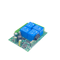 Módulo de Relé RF de 4 Canales y 433 MHz, AC85-265V, Interruptor de Control Remoto Inalámbrico de 4 Vías para Elevador Trasero de Automóvil o Abridor de Puerta y Interruptor de Luz LED