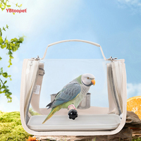 Sac de transport spacieux et transparent pour oiseaux avec conception à flux d'air pour petits animaux domestiques – Sac de transport quotidien pour animaux