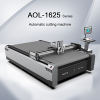Plotter de Corte Digital de Cama Plana AOL 1625 2131, Nuevo Diseño, para Papel Adhesivo, Cartón, Industria Publicitaria, para Tiendas de Gráficos