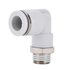 Codo Neumático de Rosca Macho Serie <span class=keywords><strong>PL</strong></span>, Conexiones a Presión de Alta Presión (10 kg) Antifugas y Antienvejecimiento PL4-M5/6-01/8-02/10-03/12-04 - Product Image 6