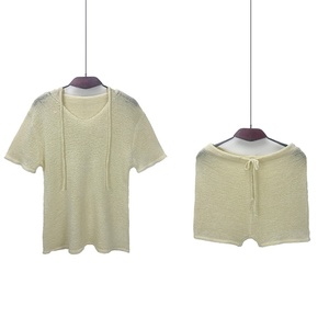 Ropa de <span class=keywords><strong>dormir</strong></span> <span class=keywords><strong>Sexy</strong></span> <span class=keywords><strong>para</strong></span> mujer, conjunto de pijamas de terciopelo, ropa de casa <span class=keywords><strong>para</strong></span> mujer, ropa de noche de verano, TOP <span class=keywords><strong>para</strong></span> <span class=keywords><strong>dormir</strong></span> <span class=keywords><strong>para</strong></span> mujer, pantalones cortos informales de acrílico ODM <span class=keywords><strong>para</strong></span> adultos - Product Image 5