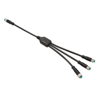 Faisceau de câbles de séparateur Y de haute qualité 2 3 4 5 broches sortie de câble d'alimentation parallèle connecteur étanche IP68