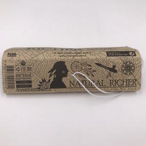 Papel de fumar de pulpa de madera natural tamaño King Slim con cierre de banda elástica y filtros, 32 hojas por cuaderno - Product Image 4