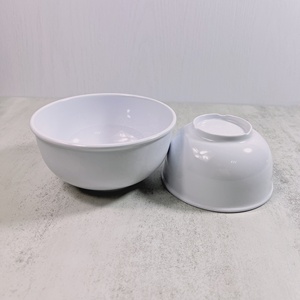 Tazones Redondos Blancos de Melamina para <span class=keywords><strong>Sopa</strong></span>, Diseño Contemporáneo, Vajilla para Restaurante, Servicio Personalizado OEM - Product Image 2