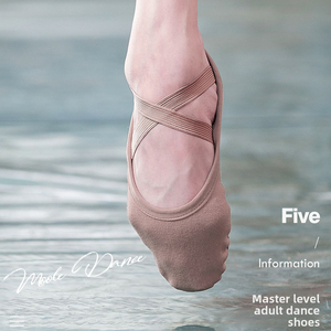 <span class=keywords><strong>Chaussures</strong></span> <span class=keywords><strong>de</strong></span> <span class=keywords><strong>danse</strong></span> Little Jasmine pour les examens d'art, <span class=keywords><strong>chaussures</strong></span> <span class=keywords><strong>de</strong></span> ballet pour femmes <span class=keywords><strong>en</strong></span> tissu entièrement élastique sans lacets, semelle souple - Product Image 4