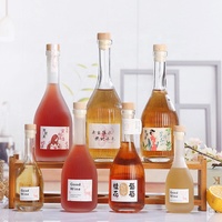 Offre Spéciale – Bouteilles en Verre Transparentes pour Whisky, Vodka, Vin, Tequila – 500ml, 100ml, 200ml – Bouteilles en Verre Gravées pour Alcool et Liqueurs