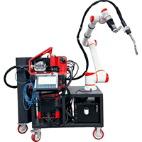 Nouveau bras de robot de soudage à six axes personnalisable EZ avec système de suivi de joint par moteur PLC, pour atelier de petite taille, soudage de cadres en aluminium, 6 kg, IP65