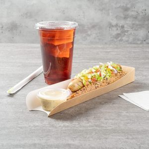 Không Thấm Mỡ Sushi Bao Bì Hộp Dùng Một Lần Giấy Container Món Khai Vị Món Tráng Miệng Sushi Hot Dog Khay - Product Image 6