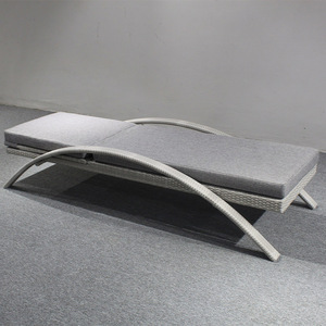 Hotsale <strong>Rattan</strong> Outdoor Furniture Garden Wicker Aluminum <strong>Sun</strong> <strong>Lounger</strong> With Armrest As Chaise Lounge Use - Product Image 3