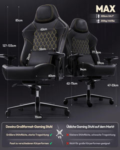 <span class=keywords><strong>Chaise</strong></span> de Gamer Pro 2026 – Fauteuil Inclinable <span class=keywords><strong>Ergonomique</strong></span> pour Gaming et <span class=keywords><strong>Bureau</strong></span>, avec Accoudoirs 4D et Support Lombaire – Noir - Product Image 4