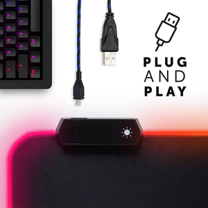 <span class=keywords><strong>Tapis</strong></span> de <span class=keywords><strong>souris</strong></span> de jeu LED RVB, éclairage personnalisable, grande taille, surface douce, <span class=keywords><strong>tapis</strong></span> de <span class=keywords><strong>souris</strong></span> pour joueurs, configuration PC, bords non effilochés, en stock - Product Image 4
