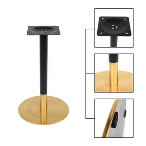 <span class=keywords><strong>Base</strong></span> de Mesa de Café em Duas Cores, Dourado e Preto, com Topo de Pedra Sinterizada com Padrão de Montanha Branca e Pernas de Aço Inoxidável - Product Image 6