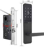 EW Fashion Smart RFID Hotel Lock System Tarjeta RF Cerradura electrónica de la manija de la puerta para la puerta de aluminio de madera Datos en la nube Precio competitivo