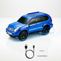 Nuevo Altavoz de Moda con Diseño de Auto, Altavoz Portátil para Exteriores con Luz LED