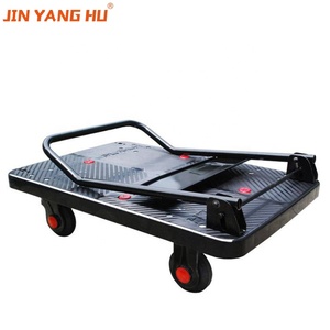 2025 Jin Yang Hu Có Thể Gập Lại Nhựa Tay Di Động Giỏ Hàng Nền Tảng Tay Xe Tải Xe Đẩy Cho Kho - Product Image 3