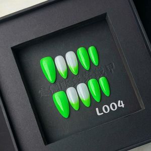 Azul 3D flor hecha a mano prensa en las uñas 10 piezas lujo reutilizable Nail Art belleza decoración precio al por mayor uñas postizas - Product Image 4