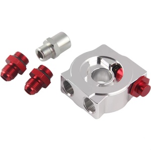 Accessoires de modification automobile : Adaptateur de refroidisseur d'huile simple AN0/AN8, disponible en plusieurs couleurs - Product Image 2