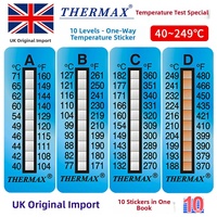 Pegatinas de papel OEM importadas del Reino Unido para medición de temperatura, para uso en laboratorio, clasificación IP65, resolución 1C, ocho a diez opciones de cuadrícula, 10 unidades