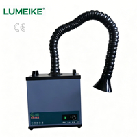 Extracteur de fumée de soudure industriel LUMEIKE YW001, bras flexible universel simple/double, purificateur de fumée multi-couches