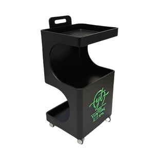 Chariot de beauté mobile moderne avec étagère de rangement, conçu pour les salons de beauté et les centres de soins de la peau. - Product Image 4