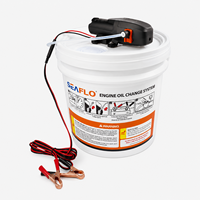 Système de pompe à huile moteur SEAFLO 12V 1,5 GPM, kit d'extraction d'huile de 4 gallons pour camping-car, bateau, marine
